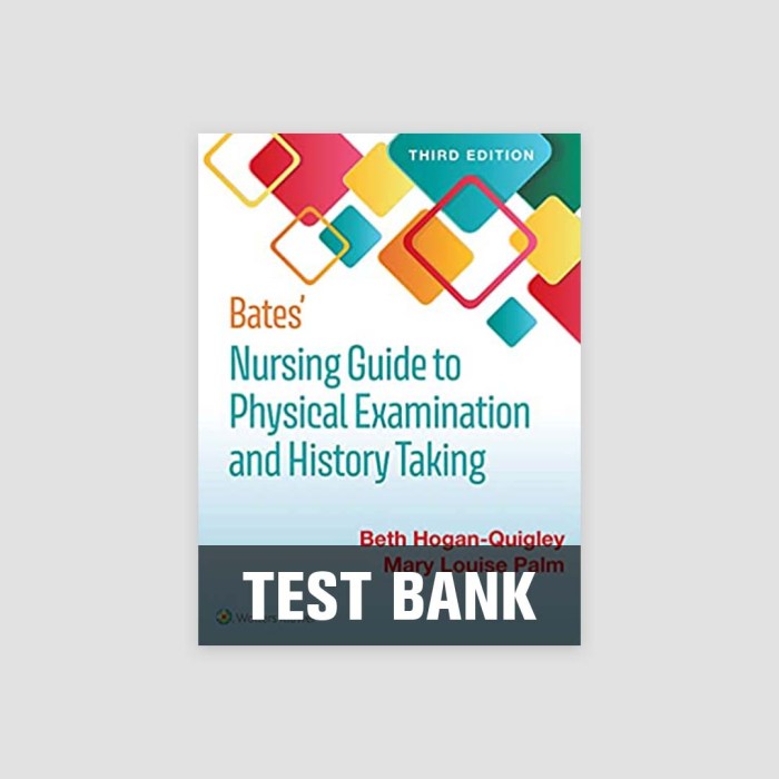 Bates physical examination test bank