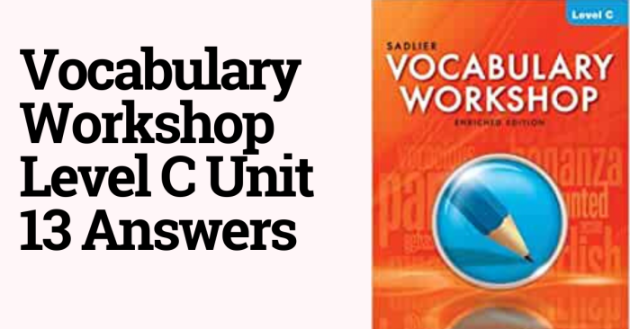 Vocabulary level c unit 2