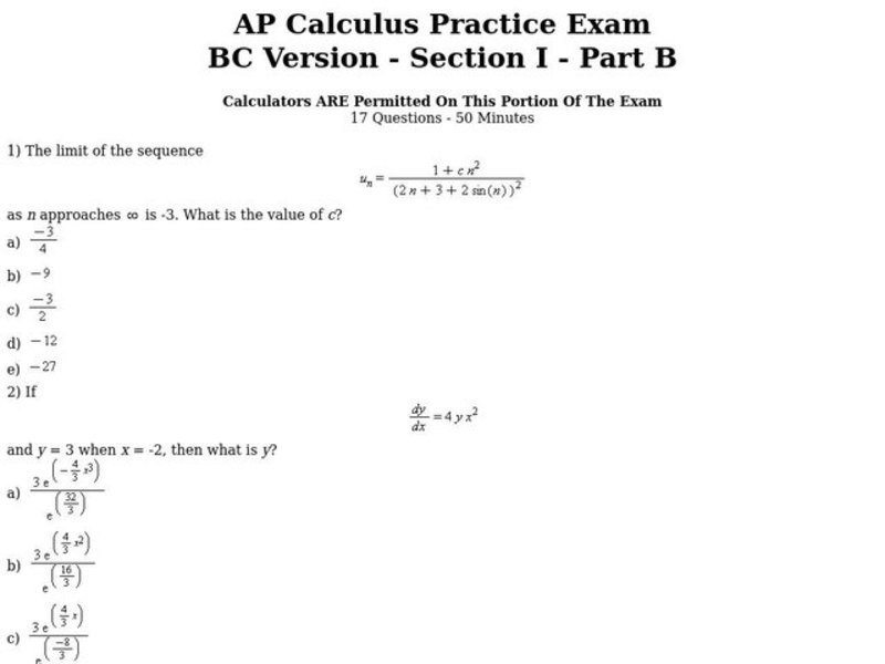 Ap precalculus unit 2 practice test