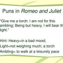 Romeo and juliet act 1 puns